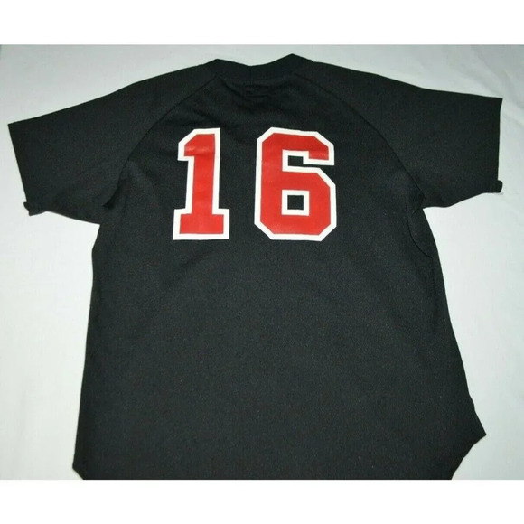 Vintage Wilson Organized High School Baseball Jersey #16 Pullover Black Size 48 - Picture 4 of 4